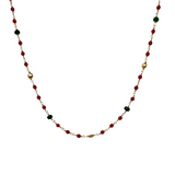 eneida franca fancy rondels balls gold ruby jade angelite necklace