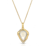 joy dravecky solis seeing eye teardrop gold clear quartz necklace