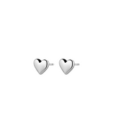 gorjana lou heart stud silver earring