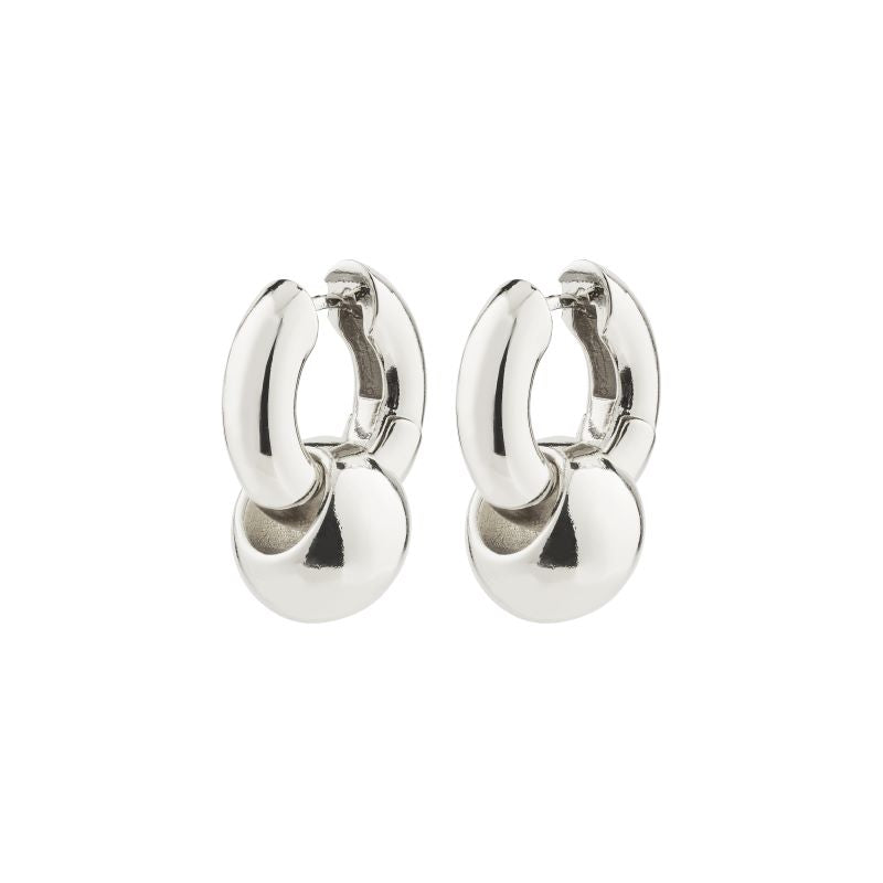 pilgrim silver intent earring