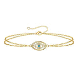 aahana ojo gold cz evil eye bracelet