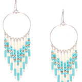 prima southwest dreamcatcher turquoise earring