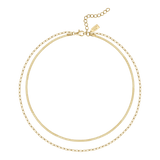 electric picks 2 chain gold necklace