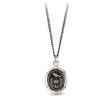 pyrhha silver talisman unbreakable necklace raven