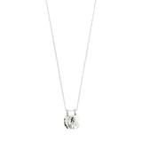 pilgrim bloom silver coin necklace