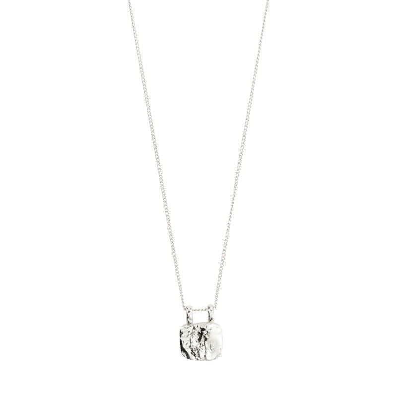 pilgrim bloom silver coin necklace