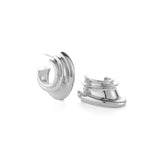 jenny bird silver leona hoop earring