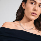 pilgrim silver feel chain necklace