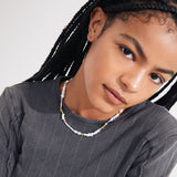 pilgrim force gold white necklace