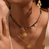 satya gold i am abundant lakshmi necklace
