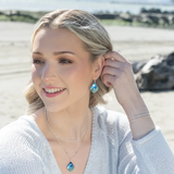 holly yashi lani kai blue silver niobium earring