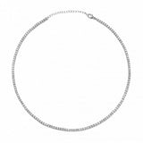 prima cz silver tennis choker