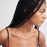 pilgrim bloom silver coin necklace