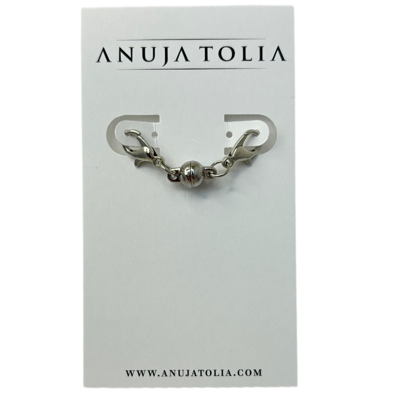 anuja tolia magnetic clasp silver