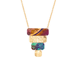 holly yashi lani talisman necklace amber wave gold