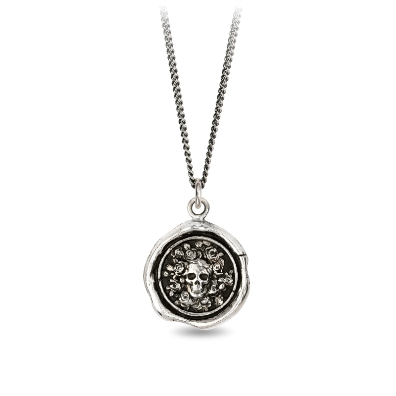 pyrrha silver talisman live every moment necklace