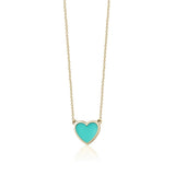 Enamel Heart Necklace