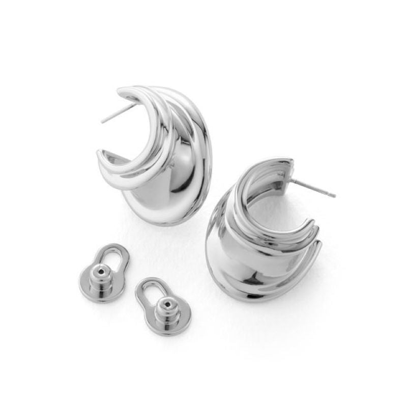 jenny bird silver leona hoop earring