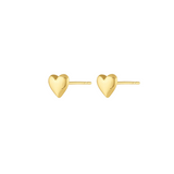 gorjana lou heart stud gold earring
