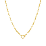 gorjana parker mini gold heart necklace