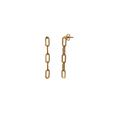 tashi chain link gold earring