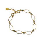 Sparkly Oval Linked Bracelet