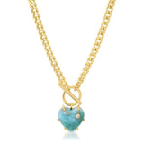 Lover Stone Inlay Necklace