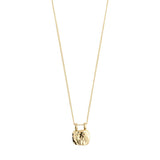 pilgrim bloom gold coin necklace