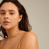 pilgrim blink chain gold earring