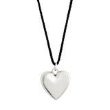 pilgrim reflect heart silver necklace