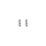 prima sterling silver triple ball stud earring