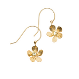 holly yashi petite plumeria gold champagne niobium earring