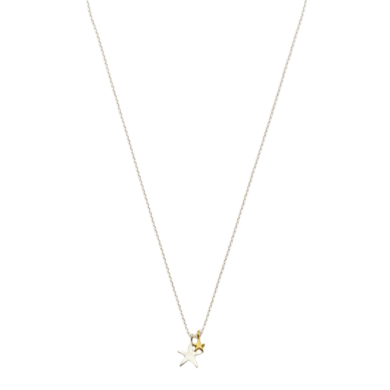 estella bartlett gold silver double star necklace