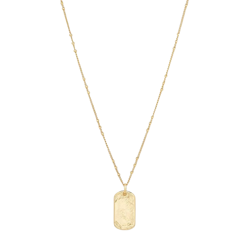 Gorjana dog tag clearance necklace