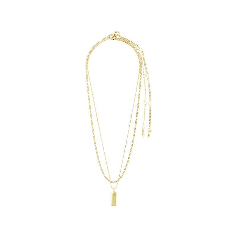 pilgrim star gold 2 in 1 necklace set