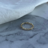 Round and Marquis CZ Band Ring