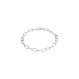 pilgrim reflect cable chain silver bracelet
