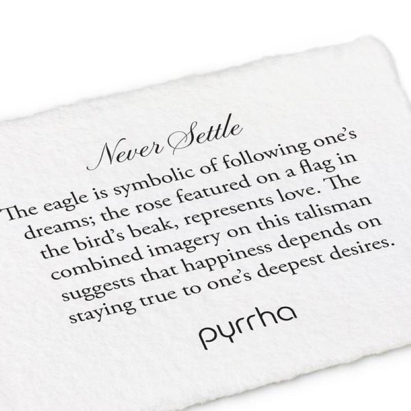 pyrrha never settle rose necklace