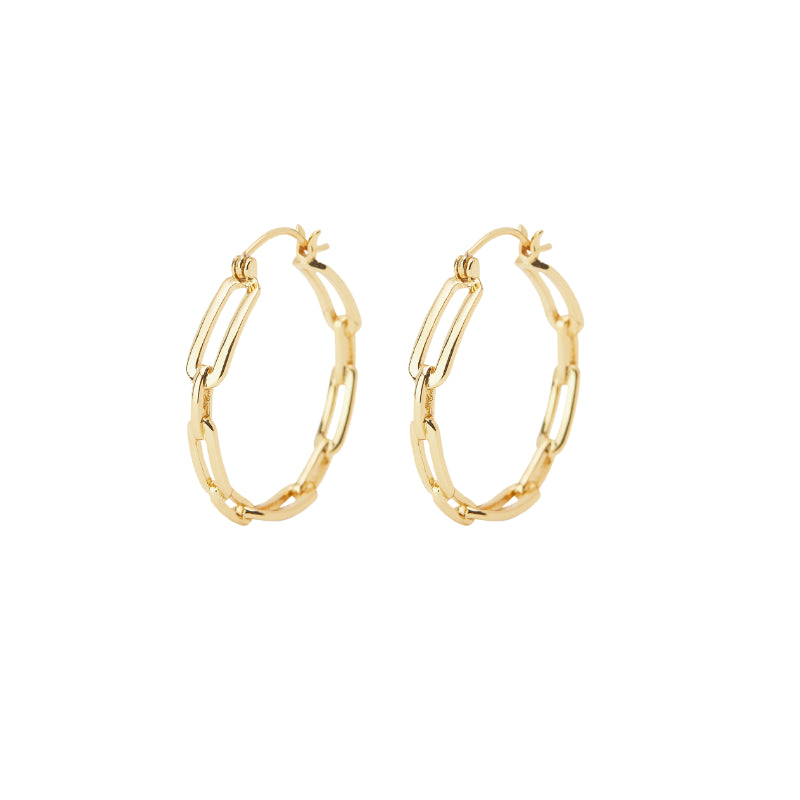 gorjana parker link gold huggies