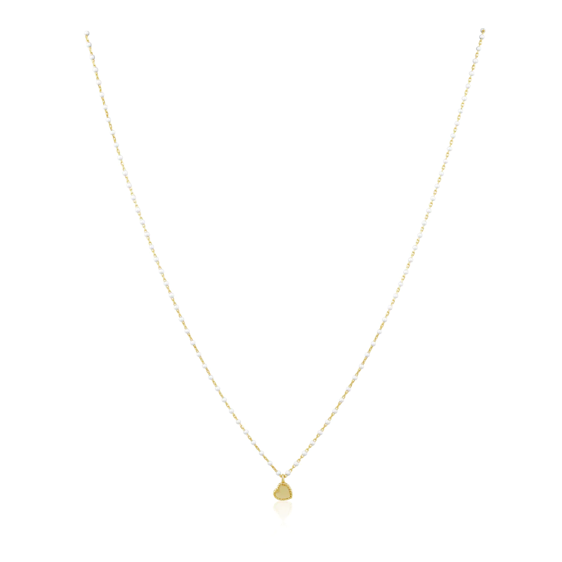 sahira gold elsa mini heart whitenecklace