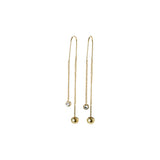 pilgrim meg crystal gold earring
