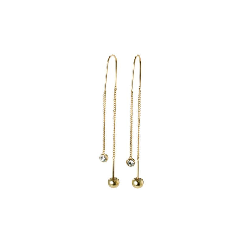 pilgrim meg crystal gold earring