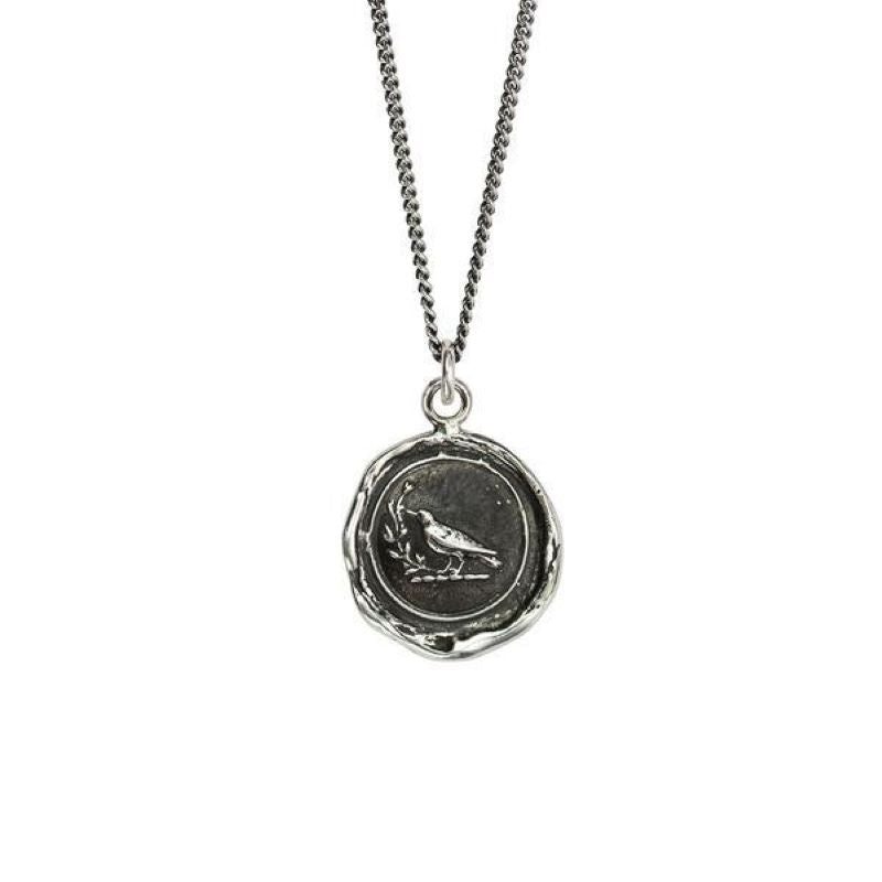 pyrrha creativity sparrow silver necklace
