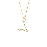 joydrop pisces gold cz zodiac necklace