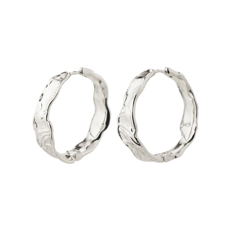 pilgrim julita silver hoop earring