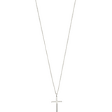 pilgrim daisy silver cross pendant necklace