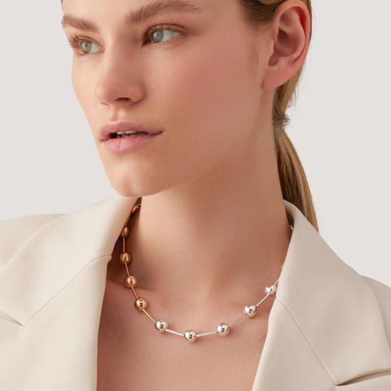 jenny bird celeste gold silver necklace