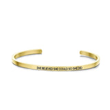 She Believed Bangle