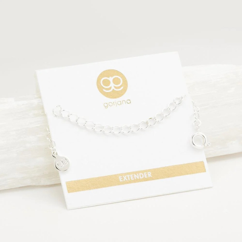 gorjana silver extender 3 inch necklace