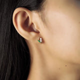 tai flower stud gold earring